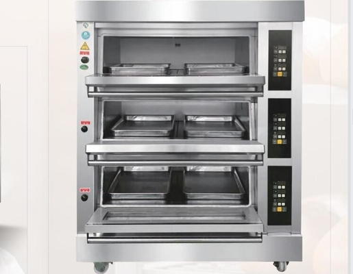 Baked Cake Bread Pizza Shop Oven 0.8mm High Density 870*630*225