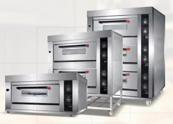 380V Electric And Gas 2 In 1 Deck Oven Mechanical