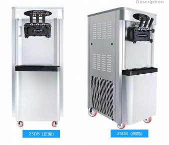 Single Compressor Precooling Ice Cream Machine Silent Reducer With Ground Steel Gears