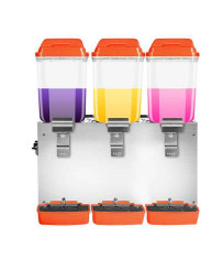 16l Large Capacity Hopper Food Pvc Cylinder Stainless Steel Handle Juice Dispenser 110V