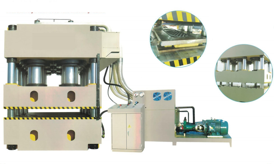 Column Door Plate Embossing Machine High Compactness Of Pressed Three Beam Eight