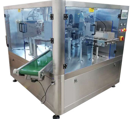 Premade Bag Rotary Packing Machine Automatic Warning Protect Function 60bags / Min
