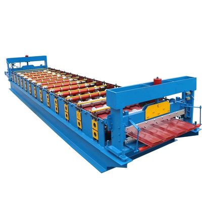 CE 860 Metal Roof Roll Forming Machine Hydraulic Profile Cutting