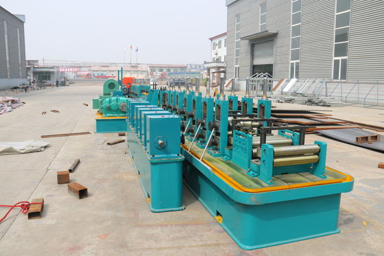 CE Downspout Pipe Roll Forming Machine 50m/min High Frequency Welded