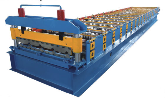 840 Roofing Sheet Roll Forming Machine , Blue Corrugated Roof Sheet Making Machine