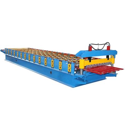 840 Roofing Sheet Roll Forming Machine , Blue Corrugated Roof Sheet Making Machine