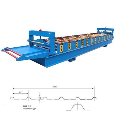 1000 Color Steel Roll Forming Machine 3KW Aluminum Panel Making