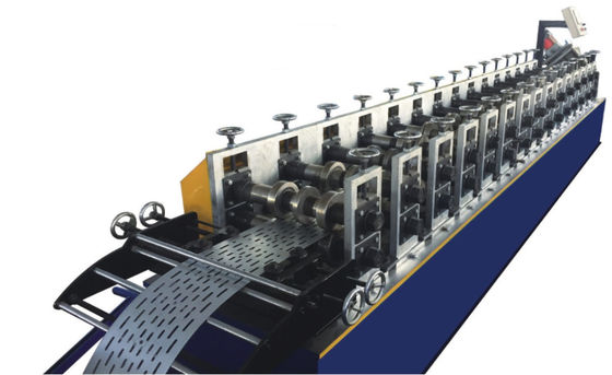 10m/min Cable Tray Roll Forming Machine 15.5KW 18 Steps