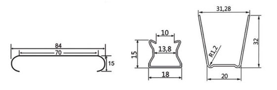 C84 Gray Keel Roll Forming Machine For Advertising Board Lock Sheet
