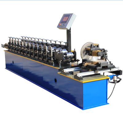 Guide Rail Shutter Door Roll Forming Machine 15m/min 5.5KW