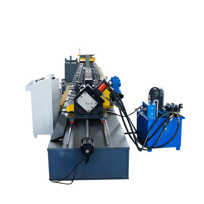 7.5KW C Purlin Roll Forming Machine C Channel Hydraulic Punching