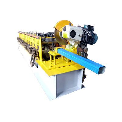 Downspout Gutter Roll Forming Machine 15m/min Chain Transmission