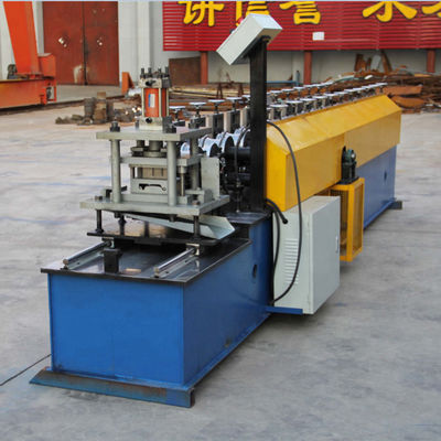 Blue Shutter Door Roll Forming Machine CE With 15 Rows
