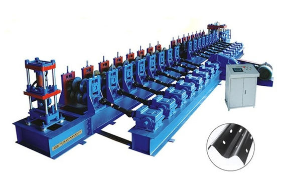Three Waves Highway Guardrail Roll Forming Machine 15T