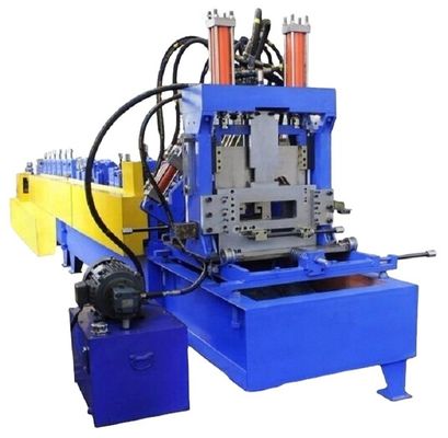 Yellow CZ Purlin Roll Forming Machine 15m/min Steel Tile