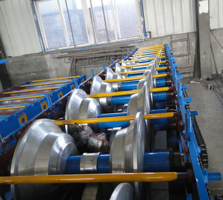 Ridge Steel Sheet Roll Forming Machine ISO Hydraulic Cutting