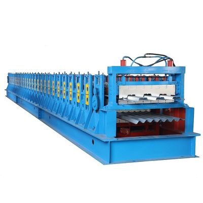 Double Layer Panel Roll Forming Machine Steel Floor Deck 22KW