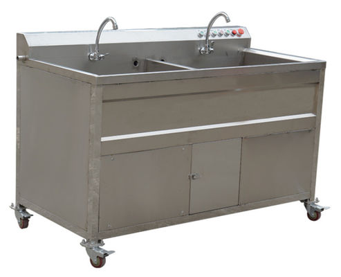 SS304 Food Processing Machinery Double Tank Veg Washing Machine