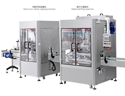 Sauce Filling Packing Machine , SS316 Automatic Liquid Filling Capping Machine