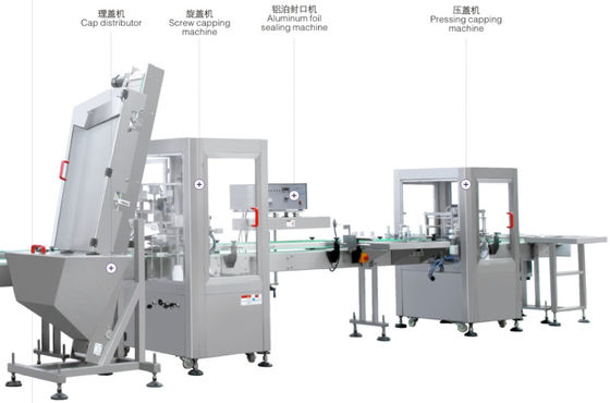 50L Automatic Filling Packing Machine 20bph Bottle Screw Capping Machine