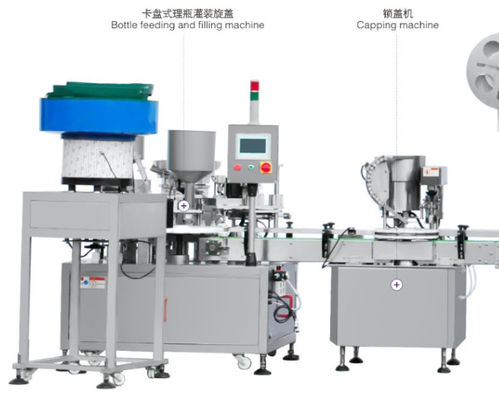 2 Heads Automatic Bottle Capping Machine , 30bpm Shrink Sleeve Label Machine