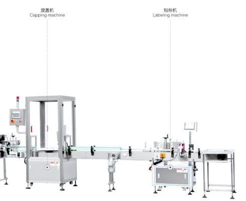 Food Weighing Filling Packing Machine 1200bph Sealing Capping Printing