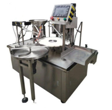 1.2KW Filling Packing Machine , 3000bph Automatic Linear Capping Machine