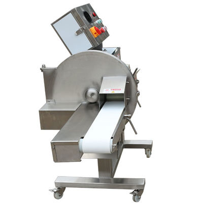 Transmission belt meat cutting machine