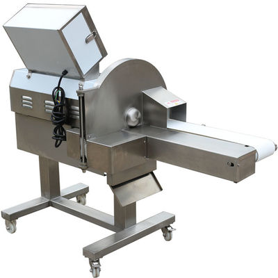 Transmission belt meat cutting machine