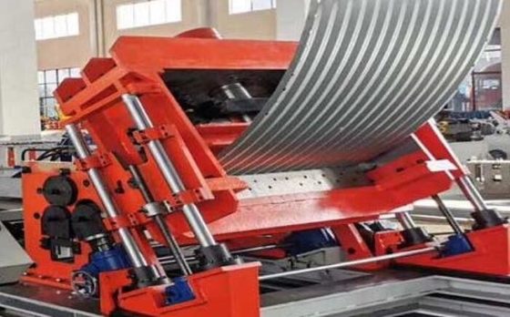 ZX-40 Seamed Steel Plate Silo Forming Machine Spiral 4mm 4.5m/Min