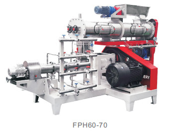 3000 - 4000kg / H Floating Fish Feed Extruder 50Hz For Animal Wet Way Stable