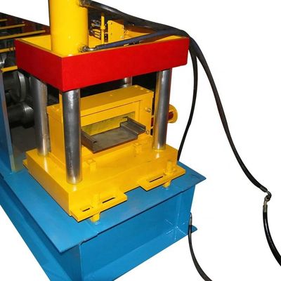 Yellow Steel Door Frame Making Machine Cr12 Hydraulic Cutting